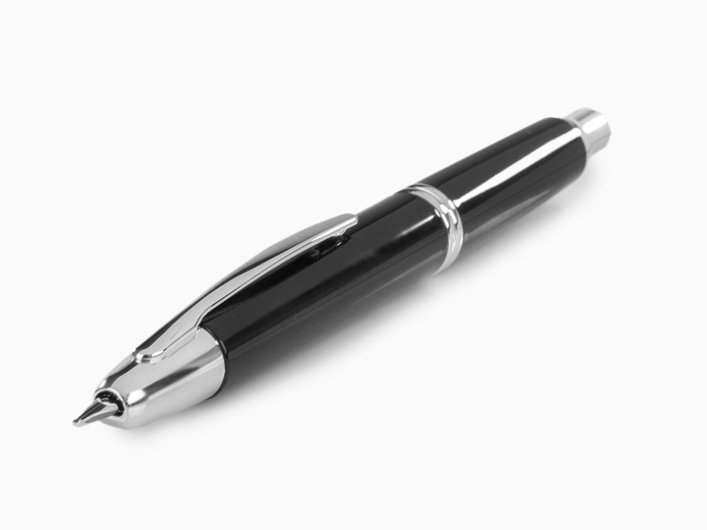 Pluma Estilográfica Pilot Capless, Laca, Adornos en Rodio, Negro