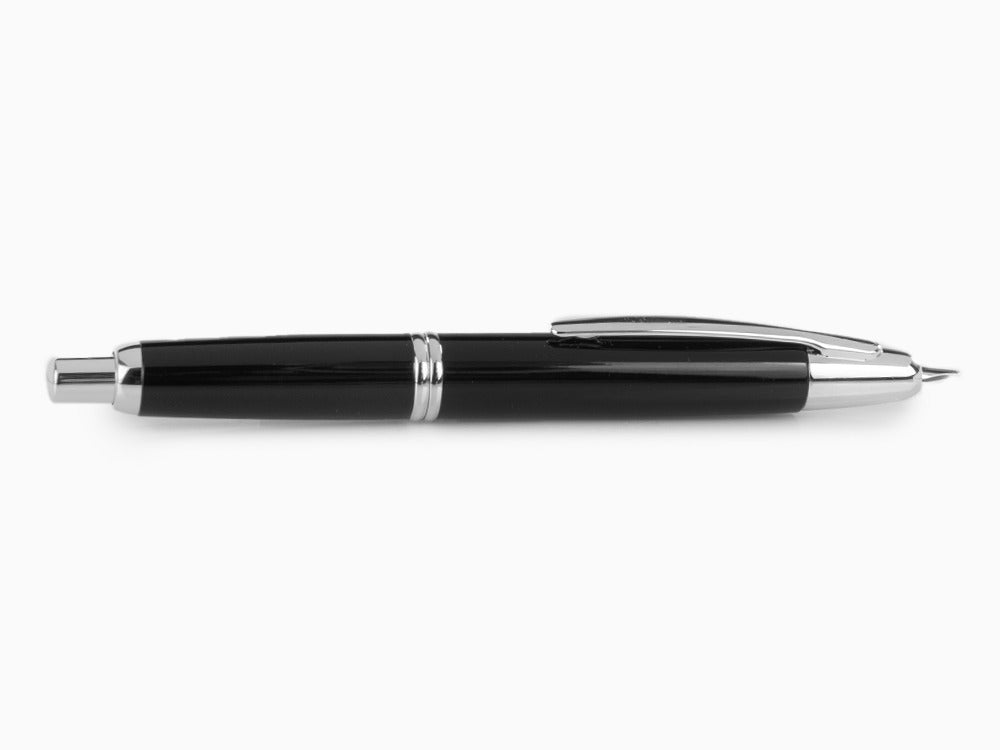 Pluma Estilográfica Pilot Capless, Laca, Adornos en Rodio, Negro
