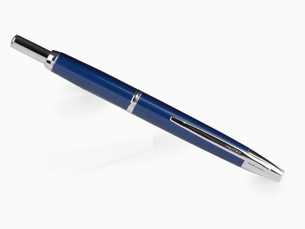 Estilográfica Pilot Capless Decimo, Cromo, Azul, FK-1500D-RH-BLUE
