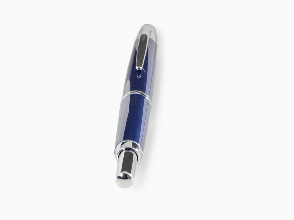 Estilográfica Pilot Capless Decimo, Cromo, Azul, FK-1500D-RH-BLUE
