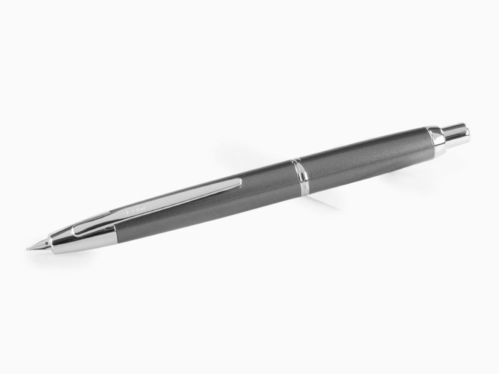 Pluma Estilográfica Pilot Capless Decimo, Laca, Gris, FK-1500D-RH-GREY