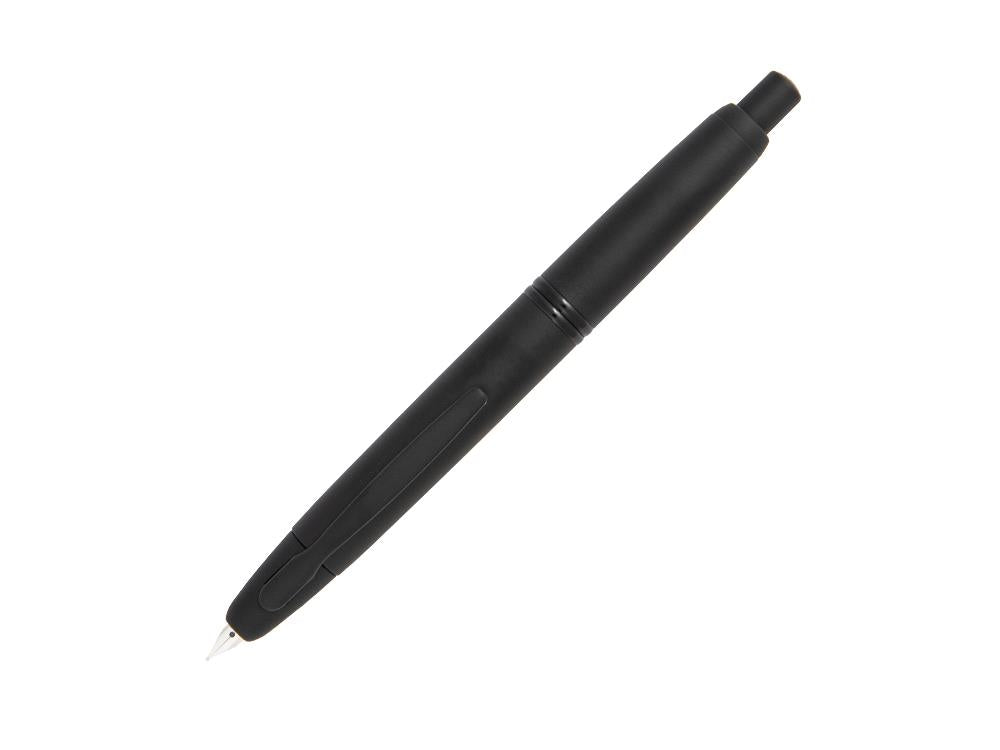 Pluma Estilográfica Pilot Retráctil Negro Mate Capless