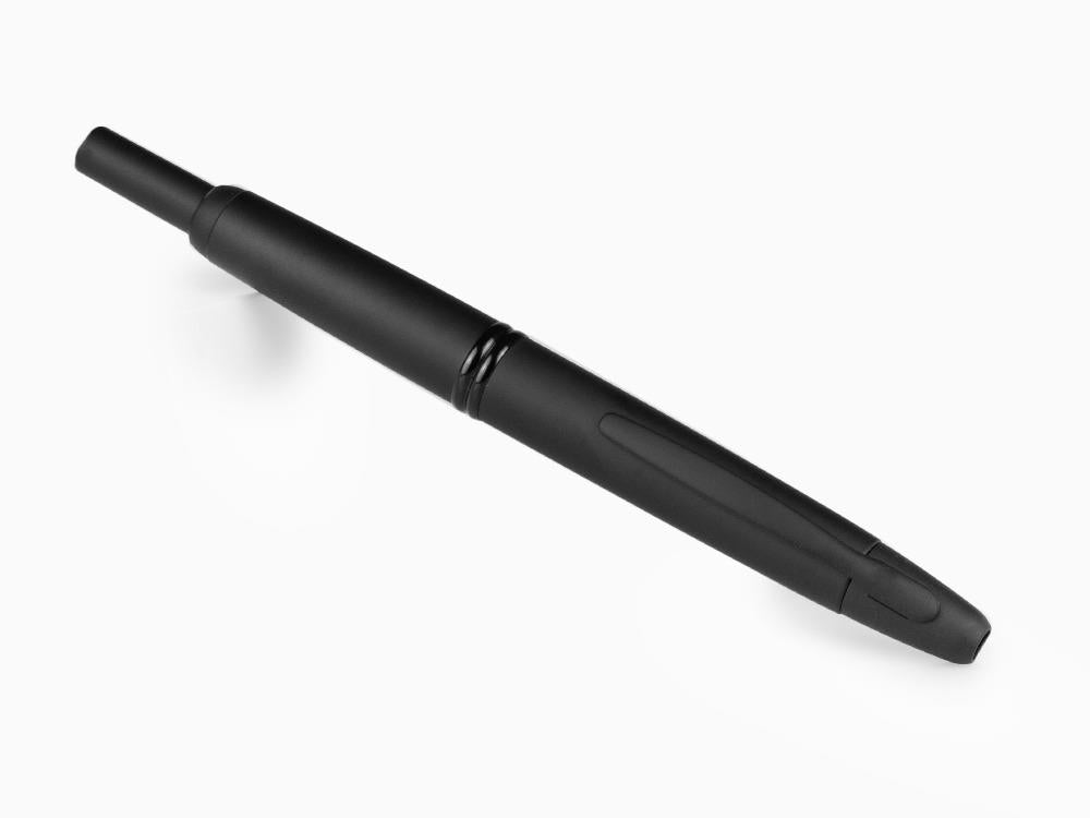 Pluma Estilográfica Pilot Retráctil Negro Mate Capless