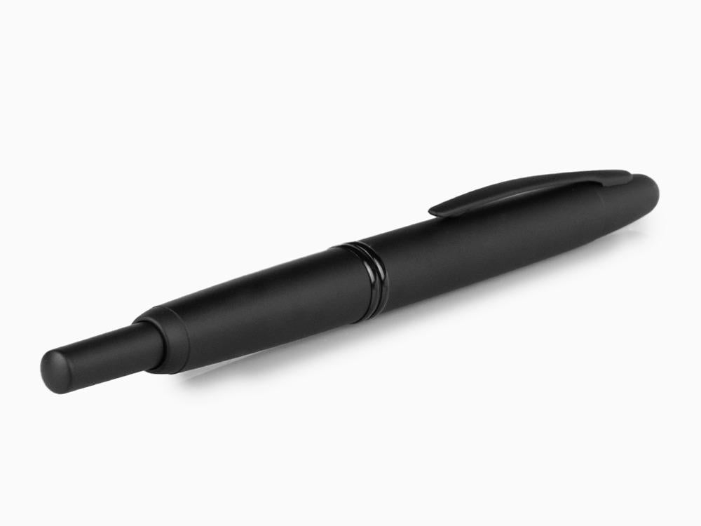 Pluma Estilográfica Pilot Retráctil Negro Mate Capless