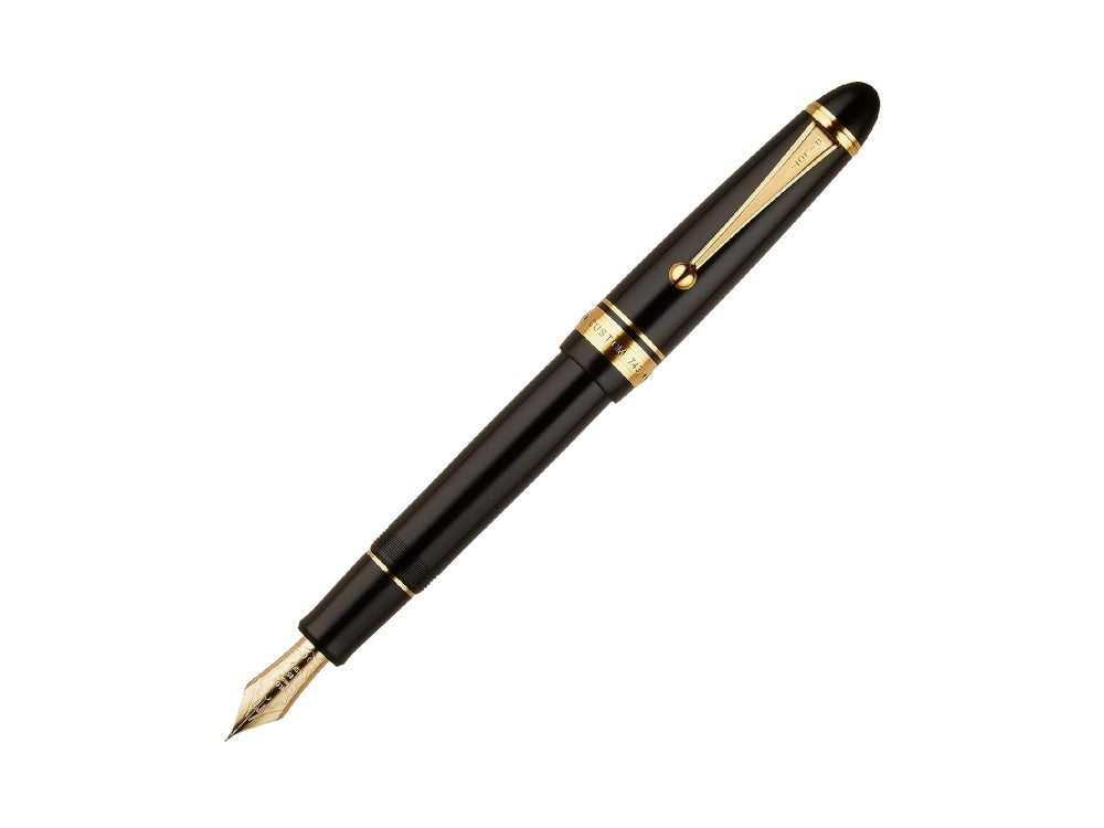 Pluma Estilográfica Pilot Custom 743, PVD Oro, Negro, FKK-3000R