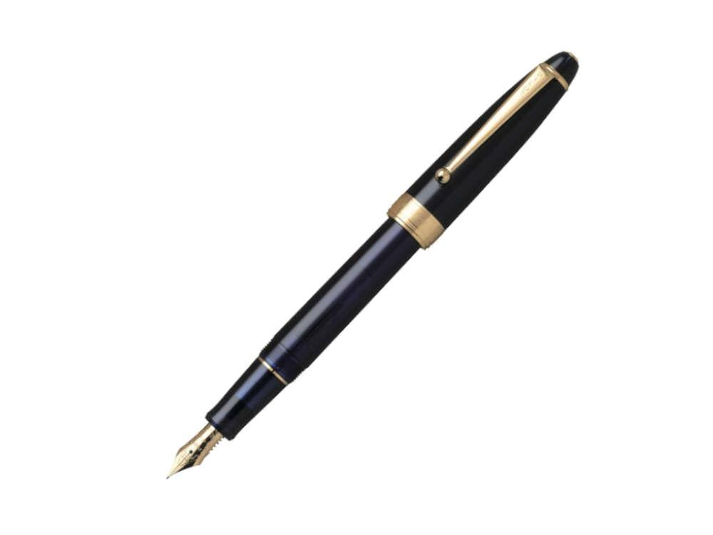 Pluma Estilográfica Pilot Custom NS Mystery Blue, PVD Oro, FKNS-1-L