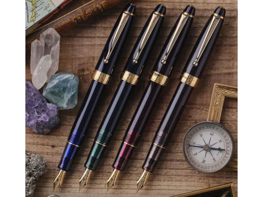 Pluma Estilográfica Pilot Custom NS Ruby Red, PVD Oro, FKNS-1-R