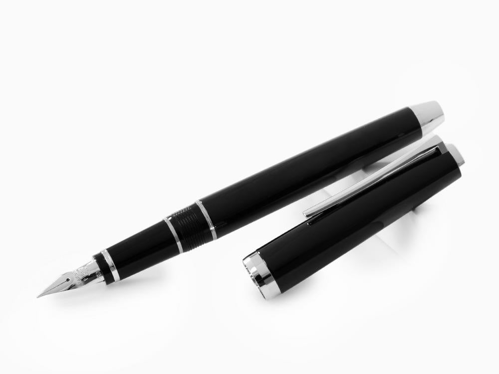 Pluma Estilográfica Pilot Falcon, Negro, Plumín Flexible, Falcon-Black