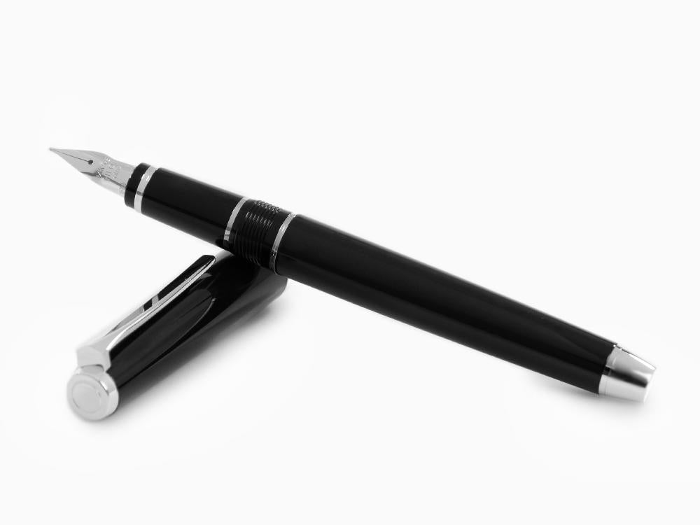 Pluma Estilográfica Pilot Falcon, Negro, Plumín Flexible, Falcon-Black