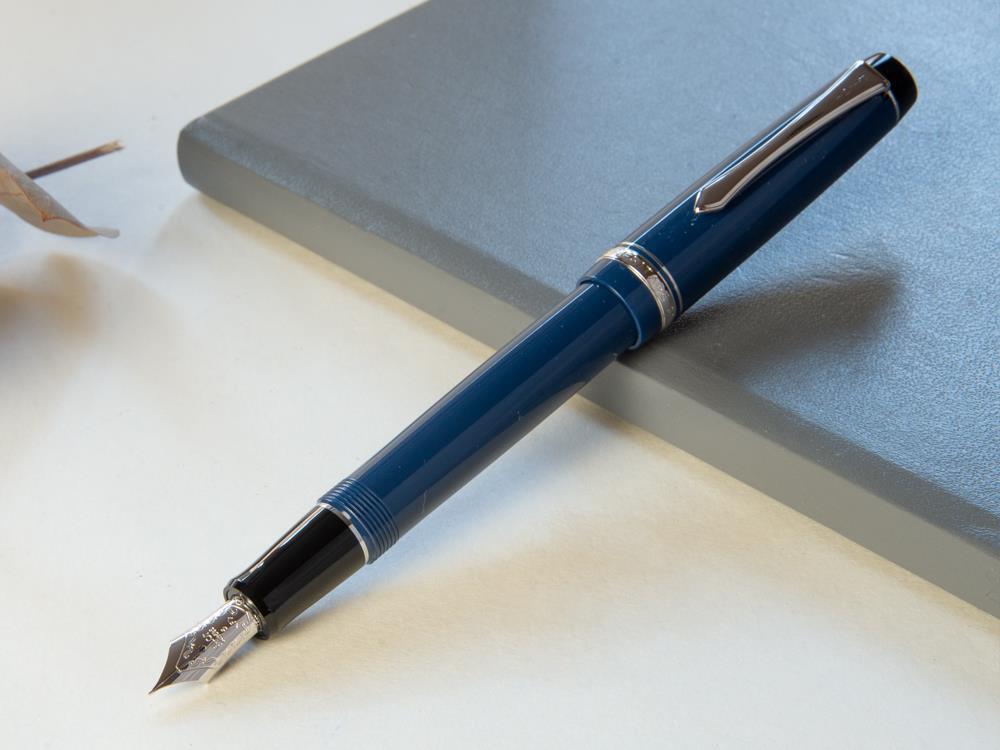 Pluma Estilográfica Pilot Custom Heritage 91, Resina, Azul, NH91A