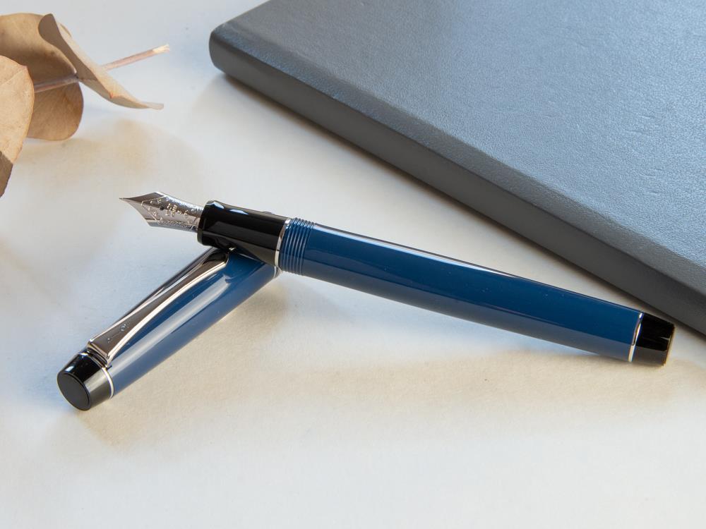 Pluma Estilográfica Pilot Custom Heritage 91, Resina, Azul, NH91A