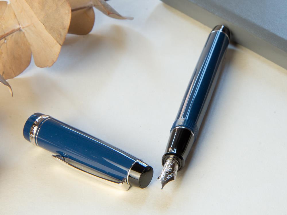 Pluma Estilográfica Pilot Custom Heritage 91, Resina, Azul, NH91A