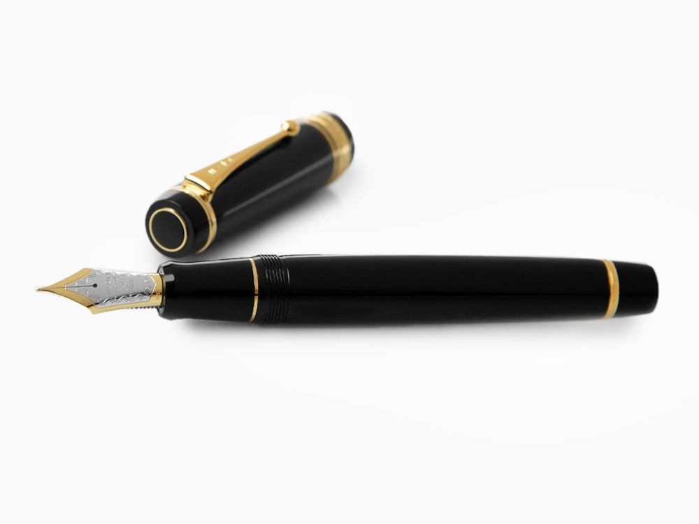 Pluma Estilográfica Pilot Custom Urushi, Ebonita, Oro, Negro, NPUN