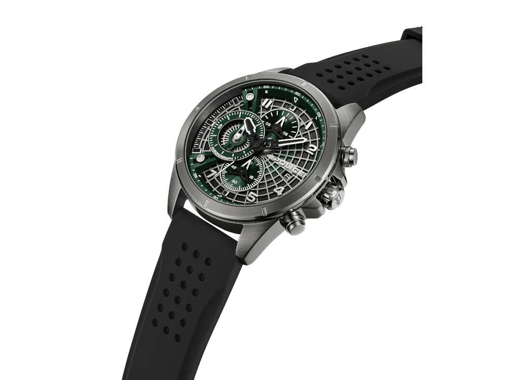 Reloj de Cuarzo Police Cipher, PVD Gun Metal, 45 mm, Verde, PEFGO0000101