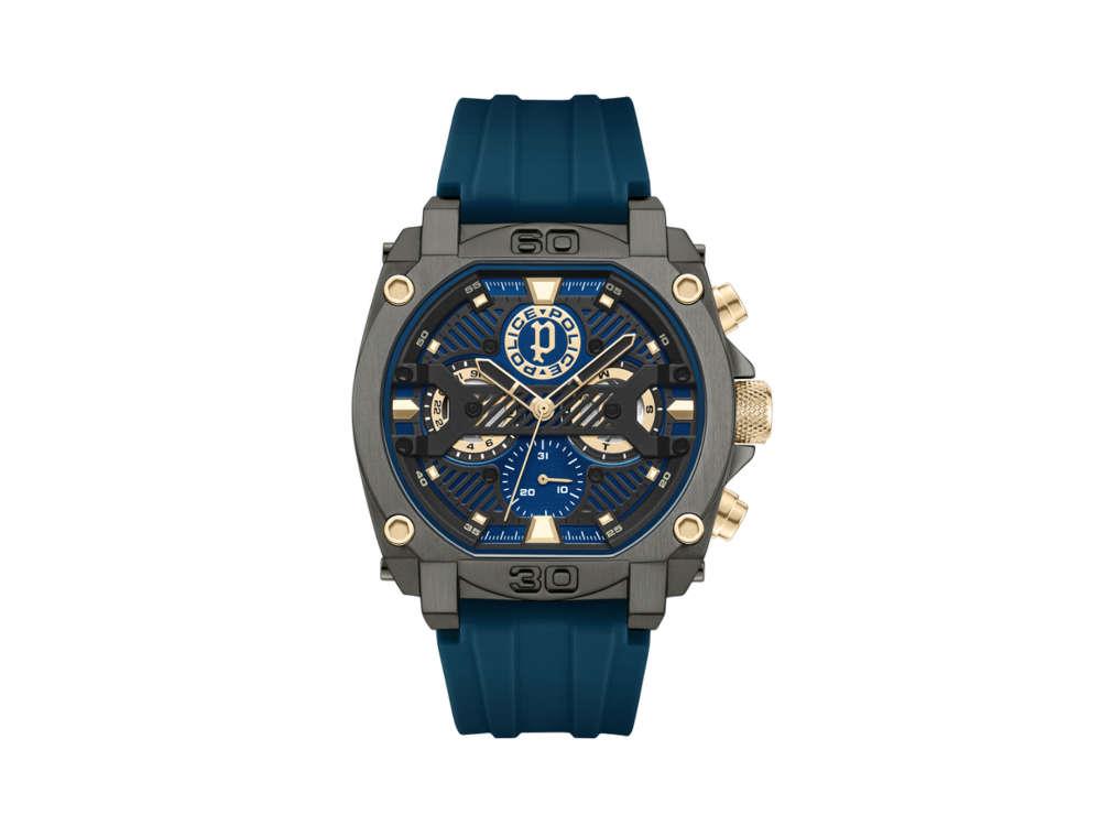 Reloj de Cuarzo Police Norwood Navy, PVD, 45 mm, Azul, PEWCG0040001M