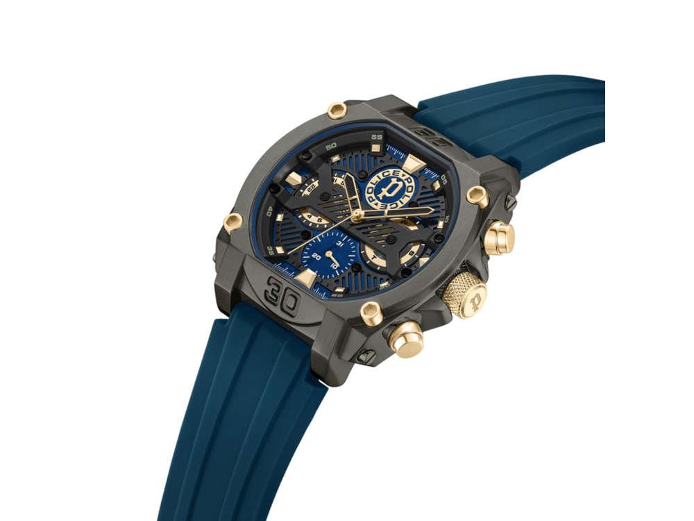 Reloj de Cuarzo Police Norwood Navy, PVD, 45 mm, Azul, PEWCG0040001M