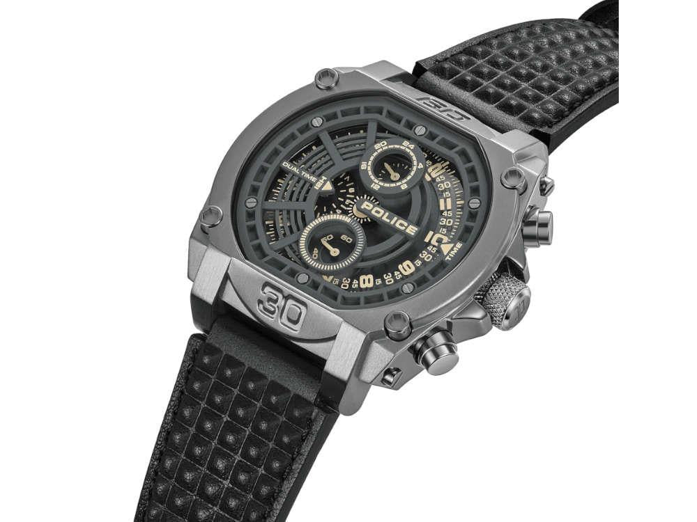 Reloj de Cuarzo Police Norwood, 45 mm, Negro, PEWGF0040002