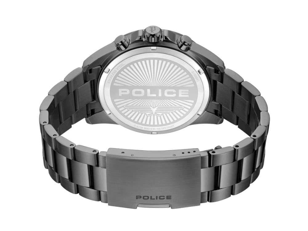 Reloj de Cuarzo Police Cipher, PVD Gun Metal, 45 mm, Negro, PEWGI0000103