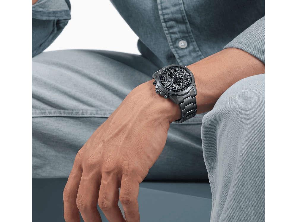 Reloj de Cuarzo Police Cipher, PVD Gun Metal, 45 mm, Negro, PEWGI0000103
