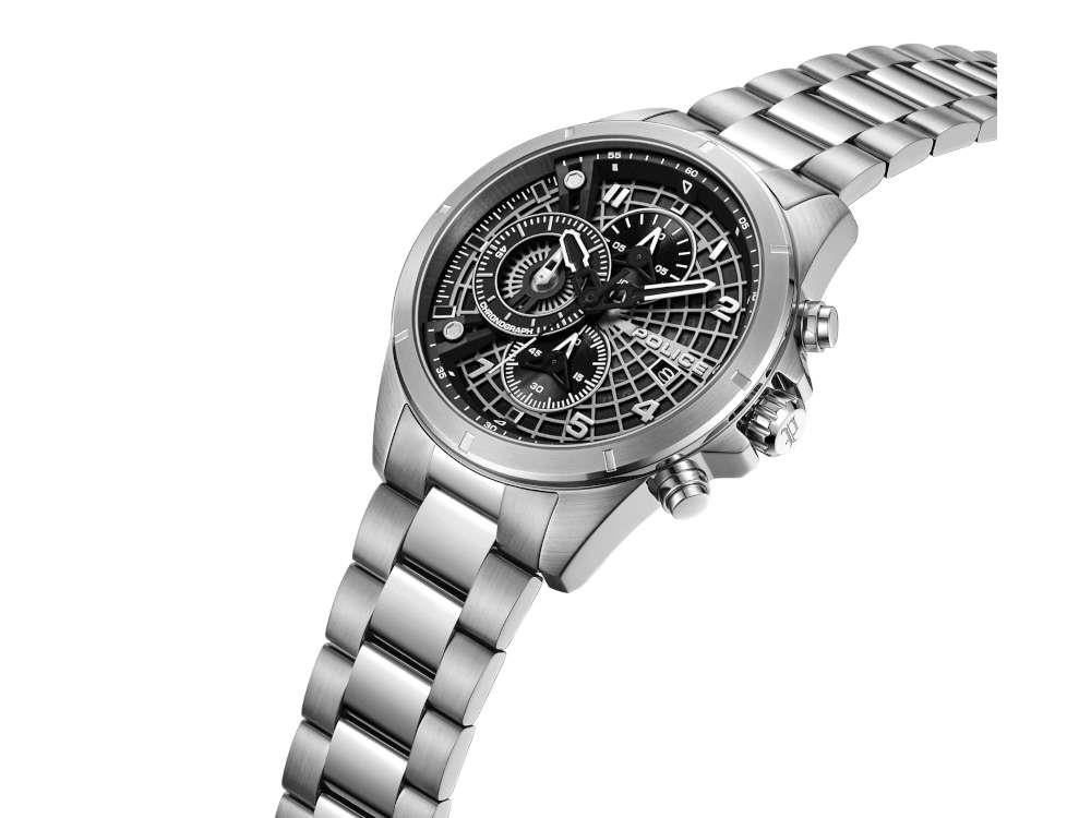 Reloj de Cuarzo Police Cipher, 45 mm, Negro, PEWGI0000104