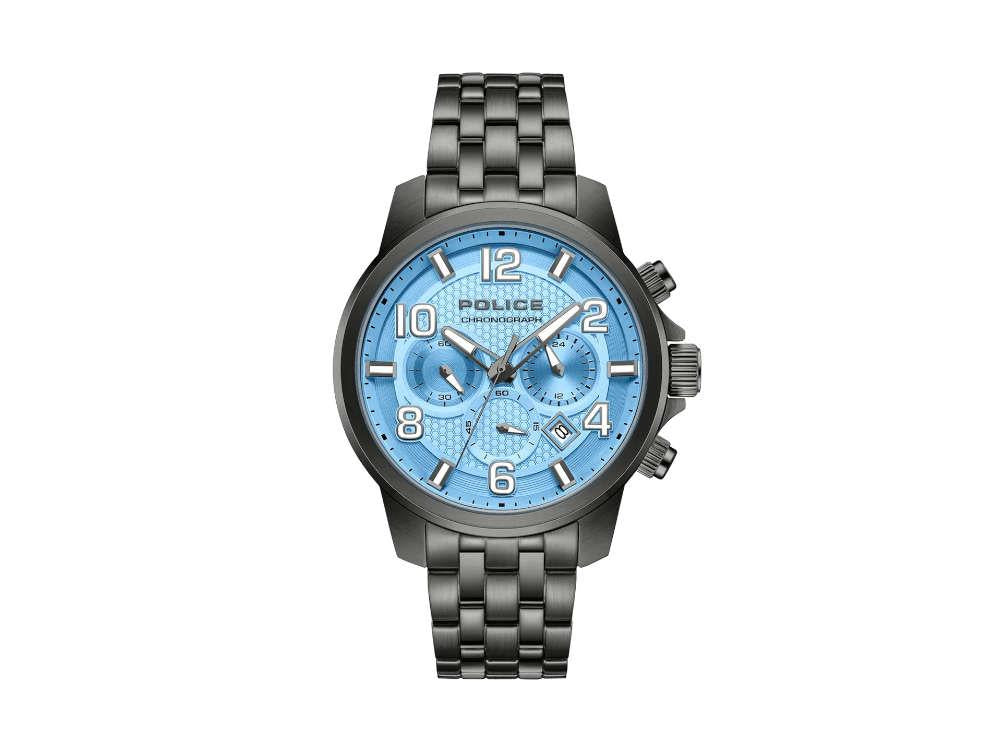 Reloj de Cuarzo Police Belem, PVD, 43 mm, Azul, PEWGI0000302