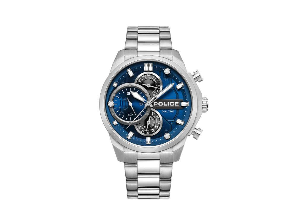 Reloj de Cuarzo Police Reactor, 46 mm, Azul, PEWGK0039207