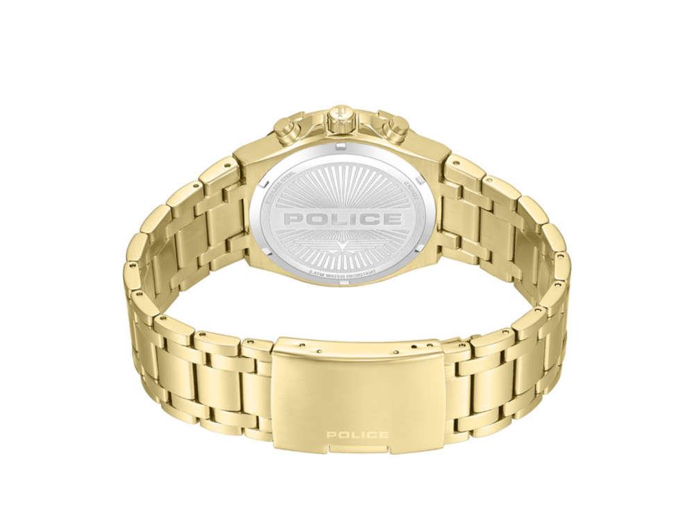 Reloj de Cuarzo Police Guardian, PVD Oro, 42 mm, Verde, PEWGK0082003