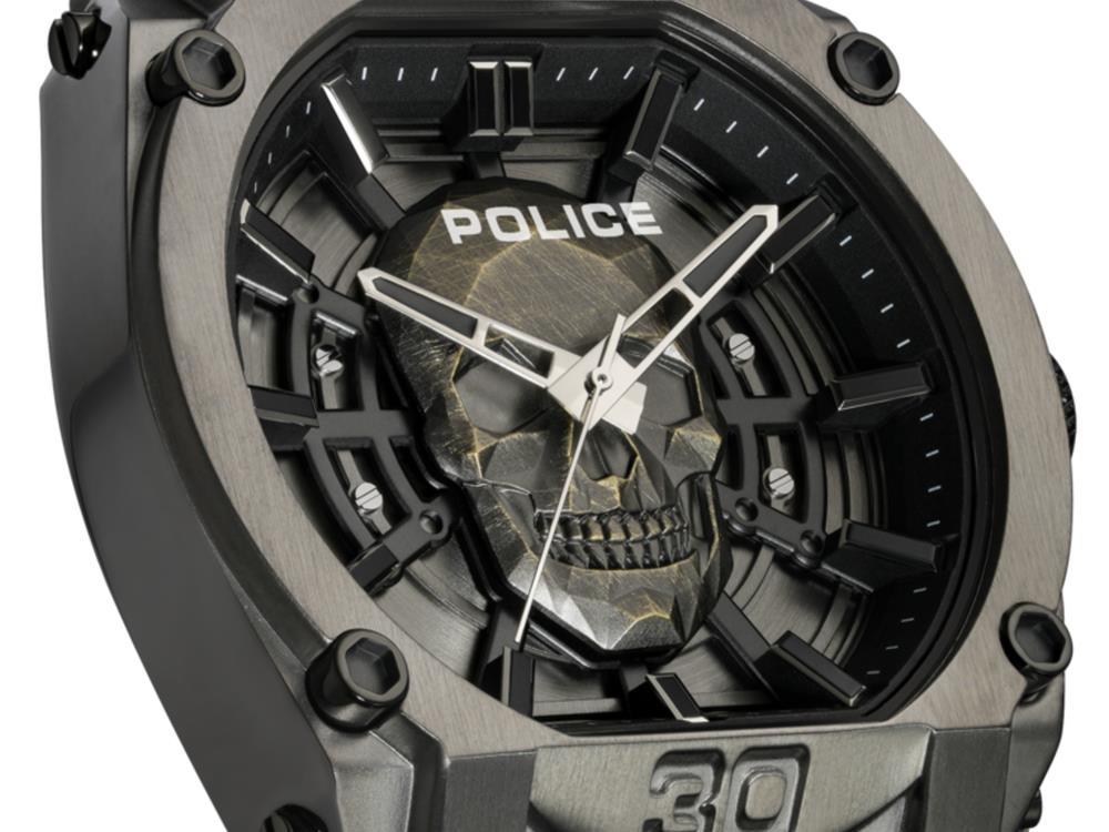 Reloj de Cuarzo Police Norwood-Skull, 45 mm, Negro, PEWGM0001201