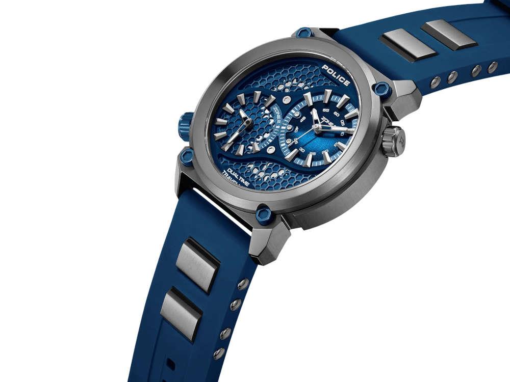 Reloj de Cuarzo Police Boa, PVD, 48 mm, Azul, PEWGM0071803