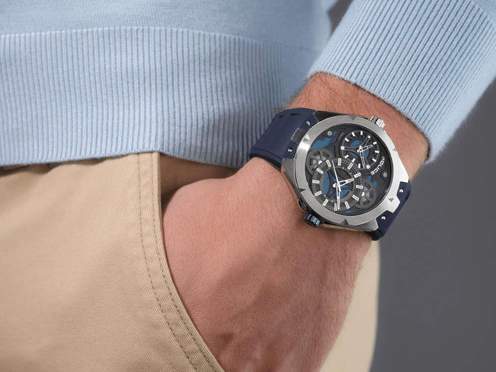 Reloj de Cuarzo Police Scepter, 46 mm, Azul, PEWGM0081703