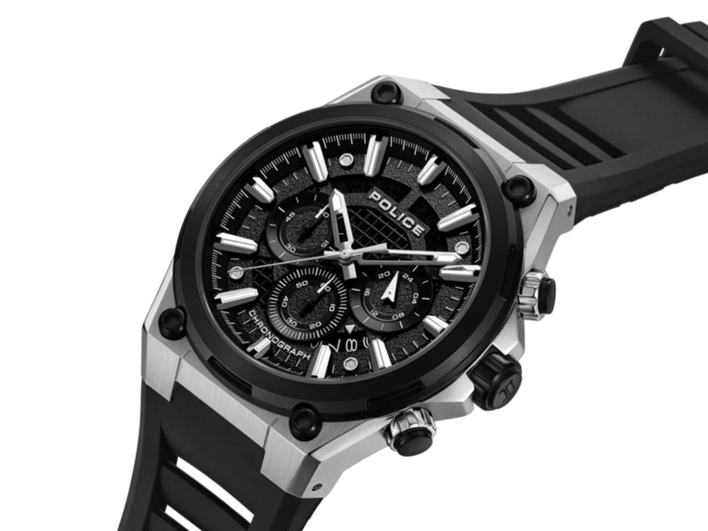 Reloj de Cuarzo Police Uros, 45 mm, Negro, PEWGO0000601