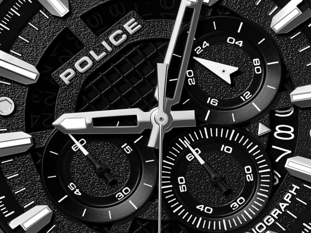 Reloj de Cuarzo Police Uros, 45 mm, Negro, PEWGO0000601