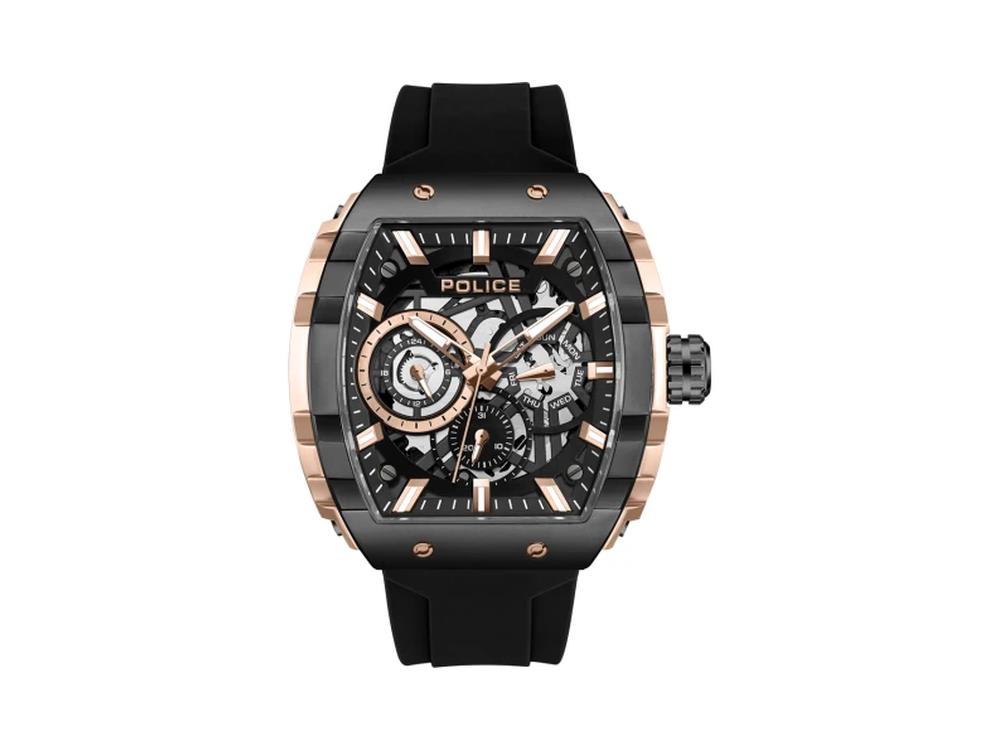 Reloj de Cuarzo Police Flash, 48 mm, Negro, PEWGQ0063006