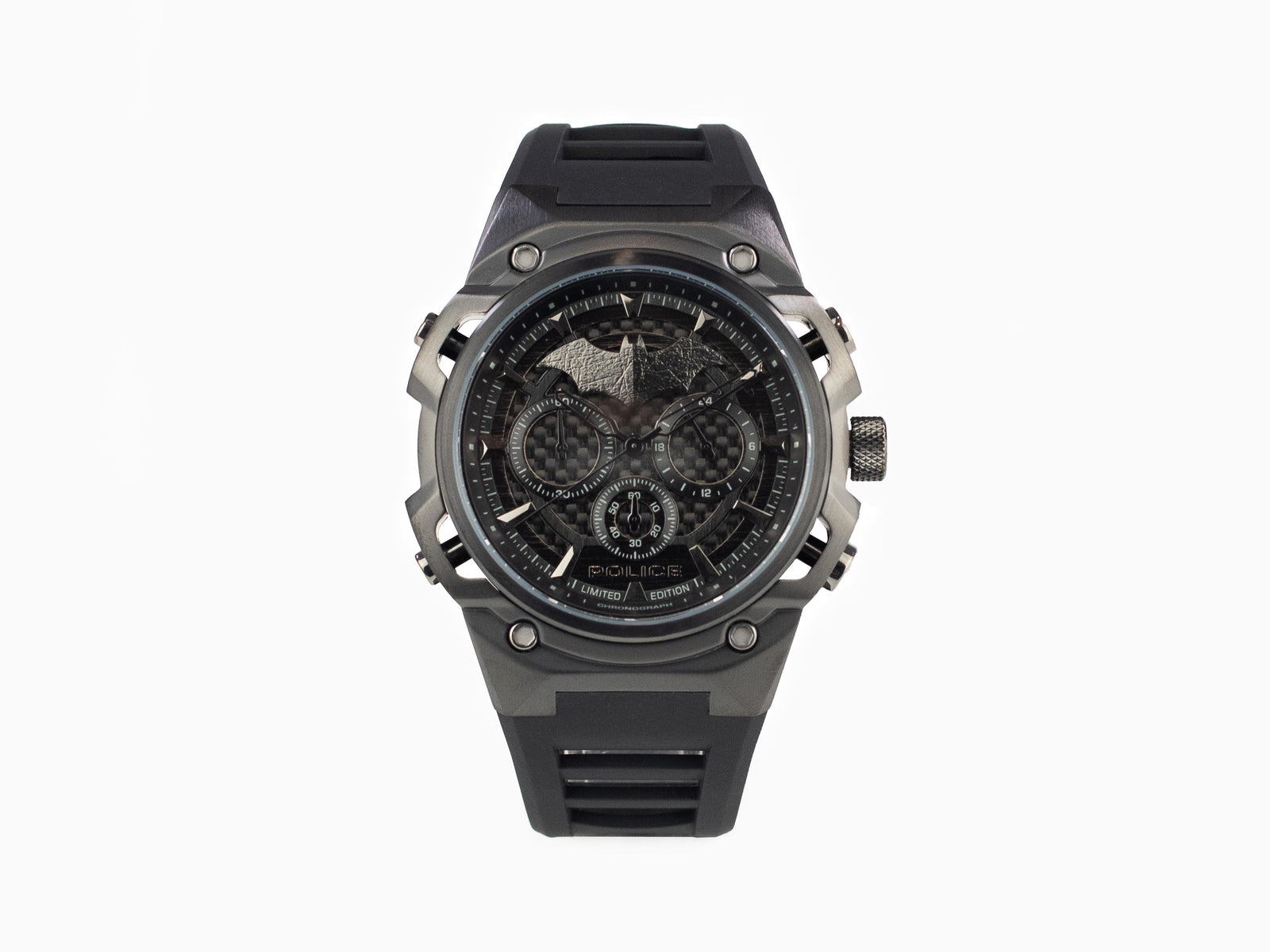 Set Reloj Police Crusader y Pulsera Batarang, Edición Limitada, PEWGQ0089901-SET