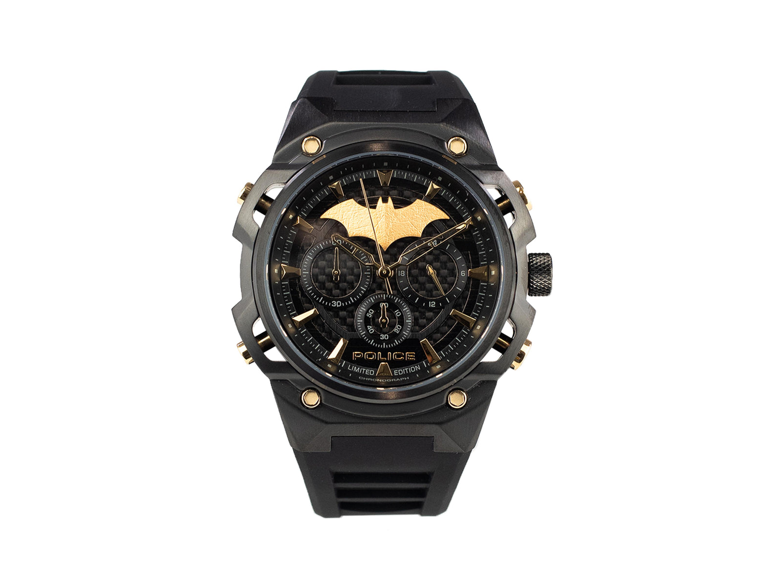 Set Reloj Police Crusader y Pulsera Batarang, Edición Limitada, PEWGQ0089902-SET