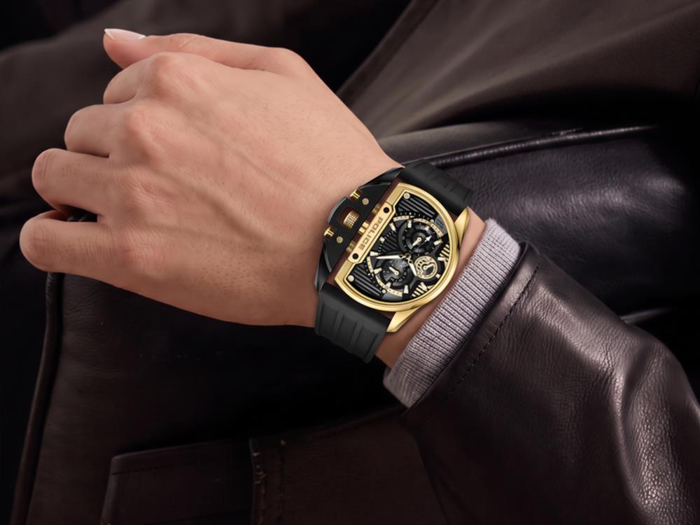 Reloj de Cuarzo Police Daintree, 48 mm, dorado, PEWGQ2203606