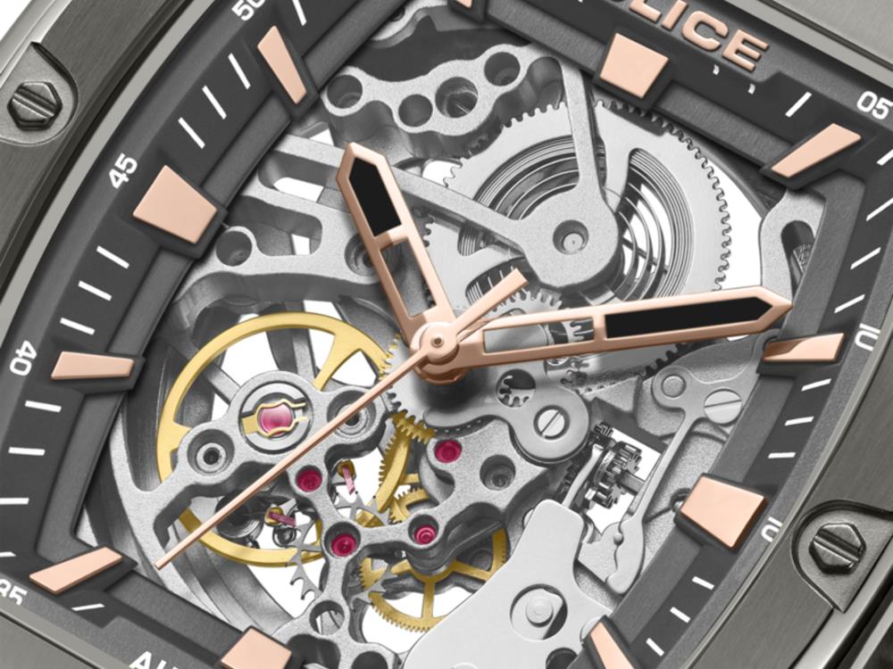 Reloj Automático Police Skeletor, 42 mm, Gris, PEWGR0000902