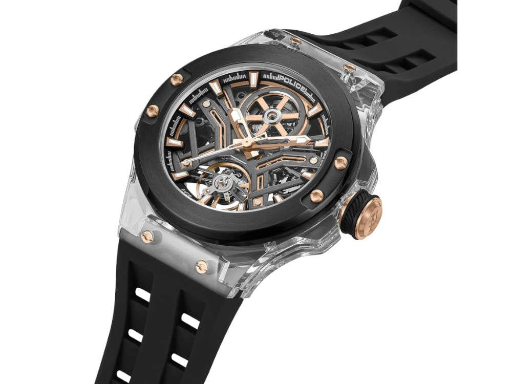 Reloj Automático Police Cyclone, PVD, 43 mm, Negro, PEWGR0082202