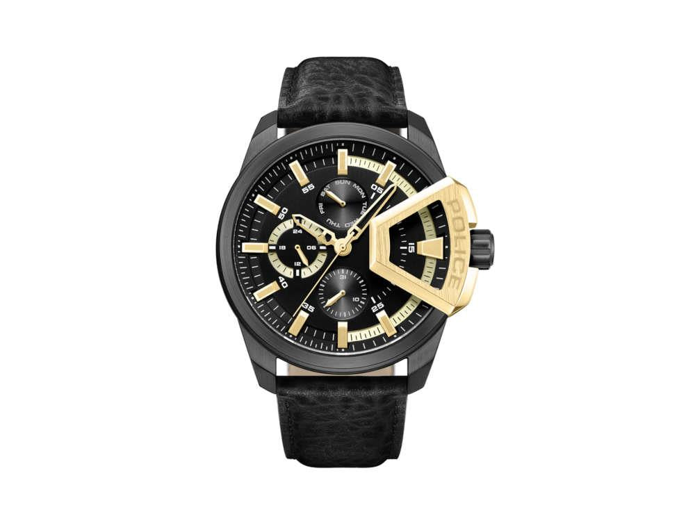 Reloj de Cuarzo Police Underlined, PVD, 46 mm, Negro, PEWJF0005704
