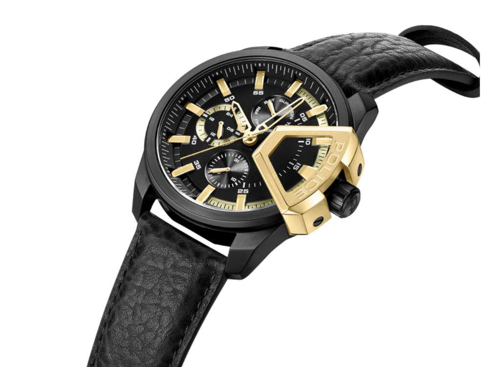 Reloj de Cuarzo Police Underlined, PVD, 46 mm, Negro, PEWJF0005704