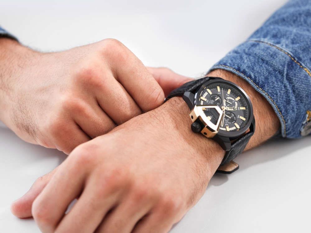 Reloj de Cuarzo Police Underlined, PVD, 46 mm, Negro, PEWJF0005704