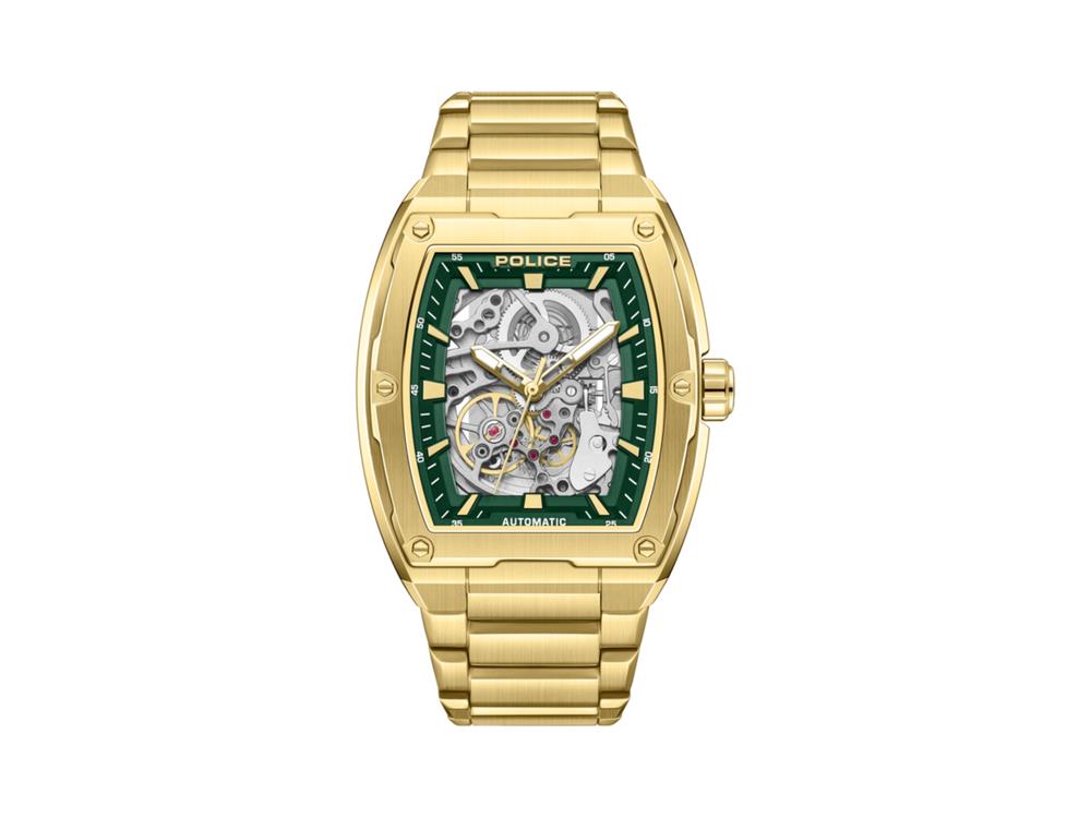 Reloj Automático Police Skeletor, 42 mm, Verde, PEWJL0072206