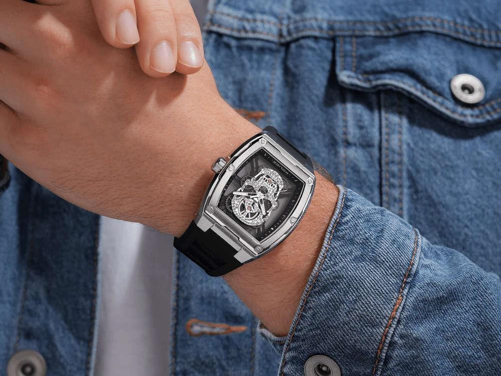 Reloj de Cuarzo Police Cranium, 42 mm, Gris, PEWJM0081301