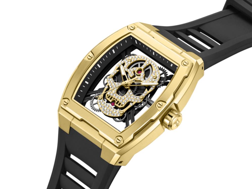 Reloj de Cuarzo Police Cranium, 42 mm, Negro, PEWJM0081303