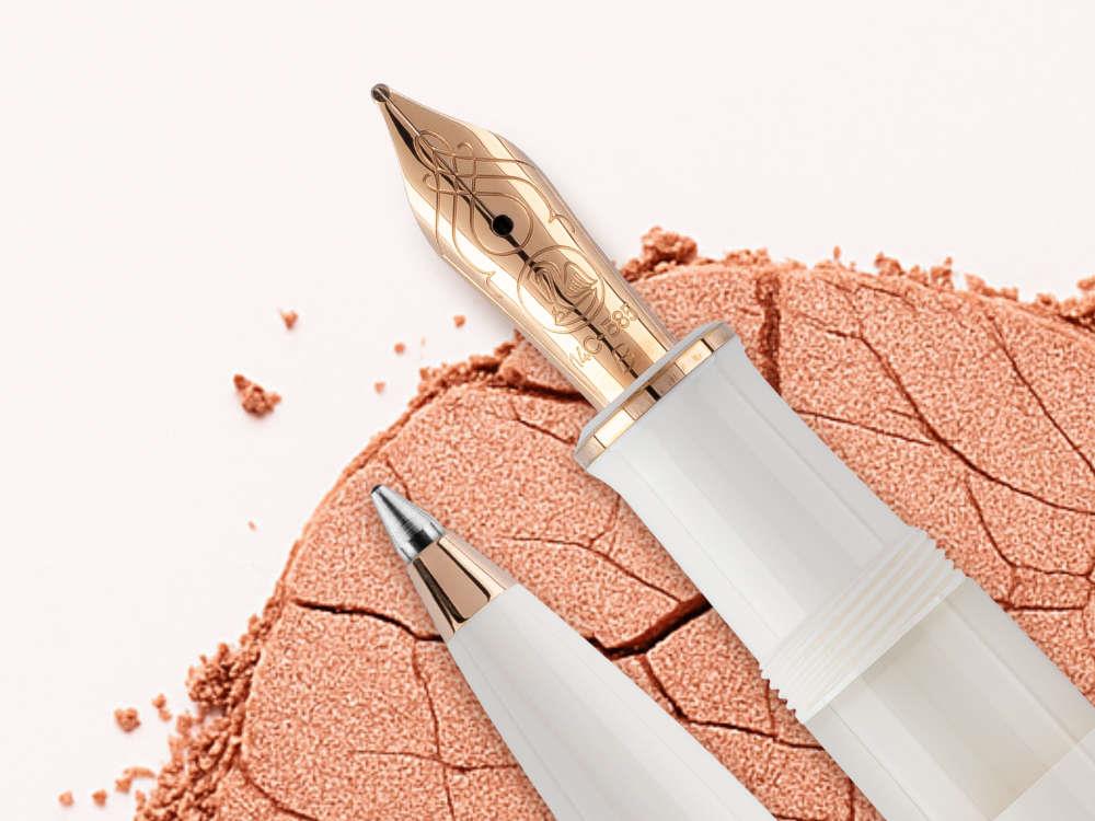Bolígrafo Pelikan K600 White & Rose Gold, Edición Especial, 300014588