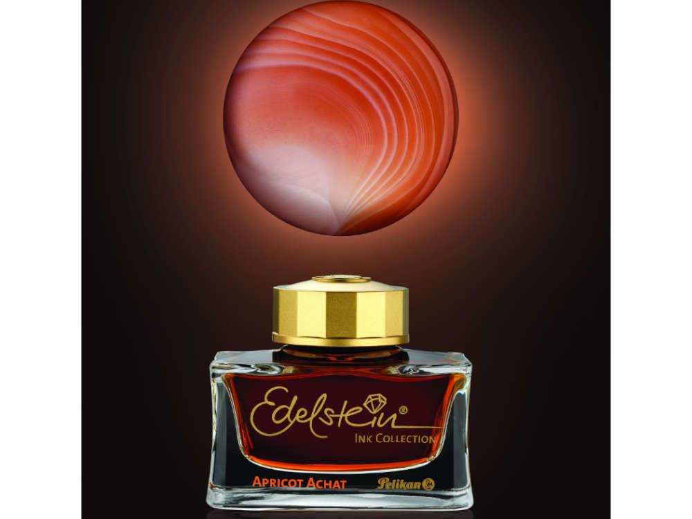 Tintero Pelikan Edelstein Apricot Achat 2025, 50ml, Naranja,
