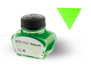Tintero Pelikan para M205, 30ml., Verde Fluorescente, Cristal