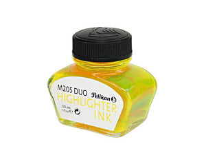 Tintero Pelikan, para M205, 30ml., Amarillo Fluorescente, Cristal