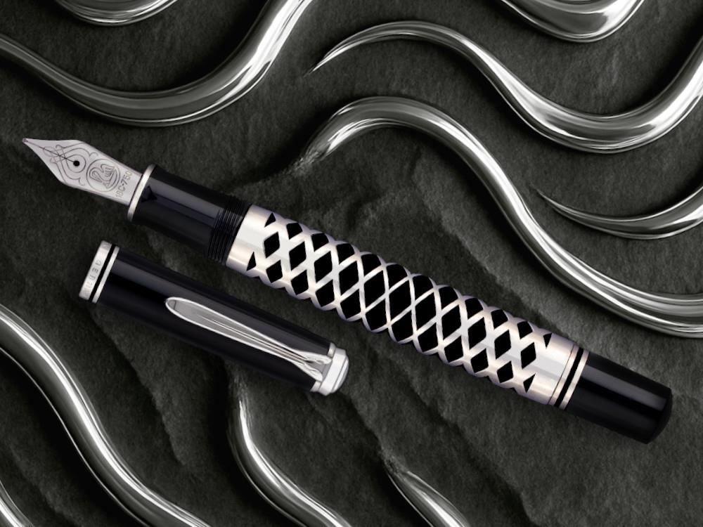 Pluma Estilográfica Pelikan Souverän 805 Metal Sleeve, Negro 400205961