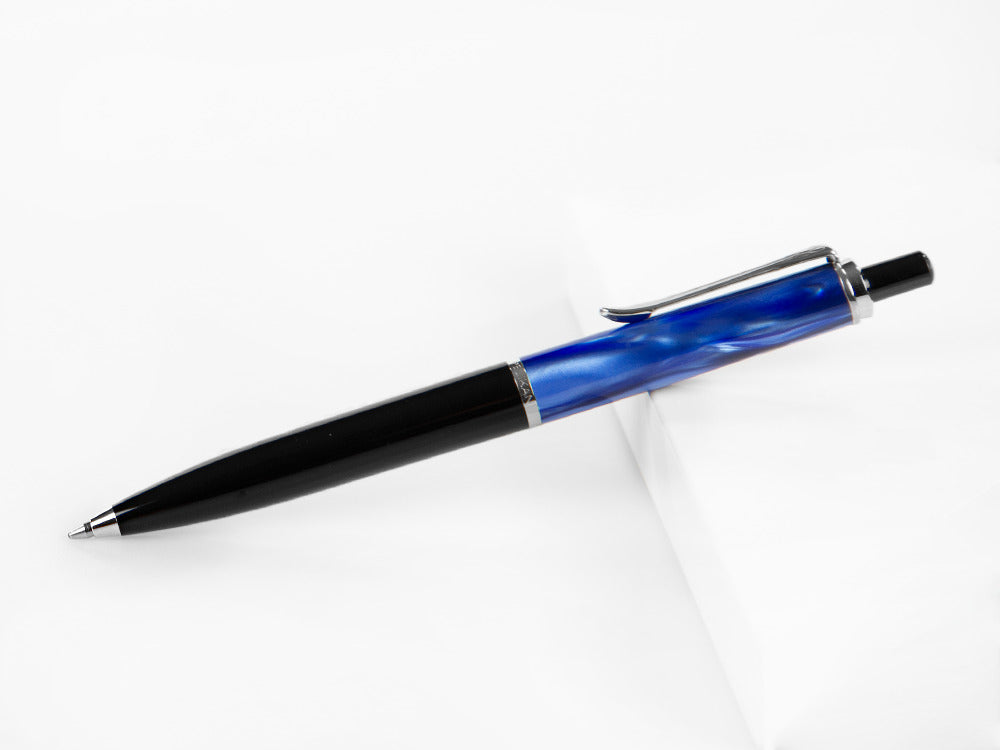 Bolígrafo Pelikan Classic K205, Mármol Azul, Resina, Adornos cromados, 801997